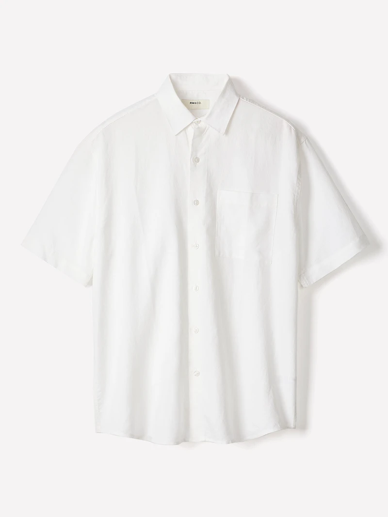 Short-Sleeve Linen Shirt