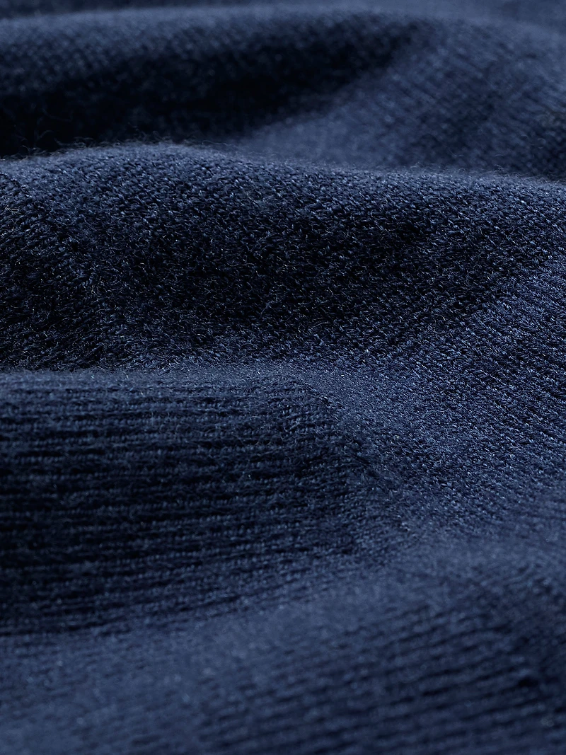 Long-Sleeve Off-the-Shoulder Merino-Wool Sweater