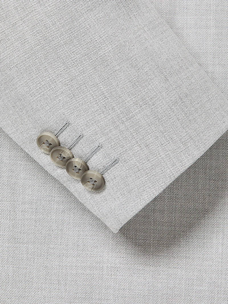 Veston de Complet Essentiel Coupe Étroite Gris Clair