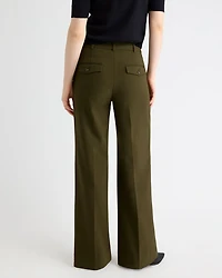 Mid-Rise Wide-Leg Heavy Twill Pant