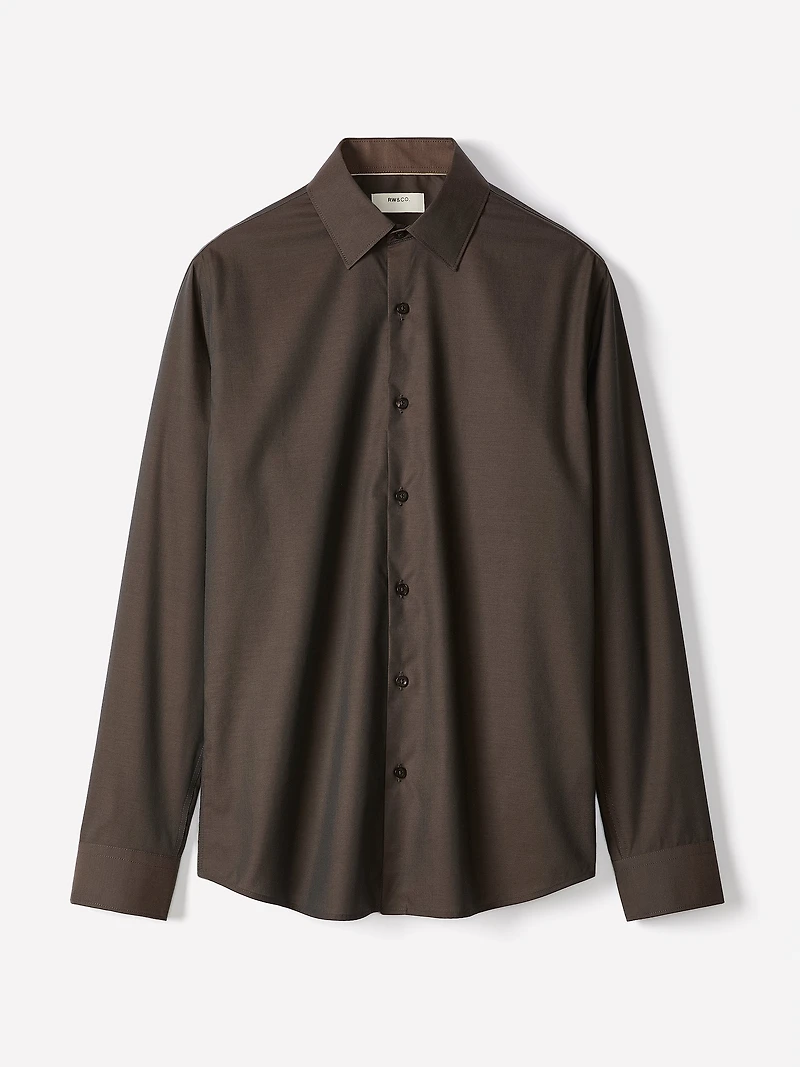 Tailored Fit Denim-Like Dress Shirt