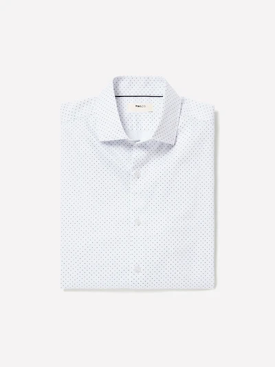 Tailored-Fit Dress Shirt with Floral Pattern