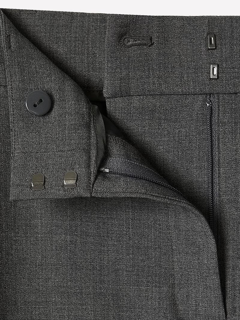 Mid-Rise Straight-Leg Cropped Pant
