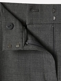 Mid-Rise Straight-Leg Cropped Pant