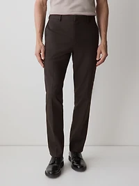 Slim Fit Dark Brown Brushed Twill Pant