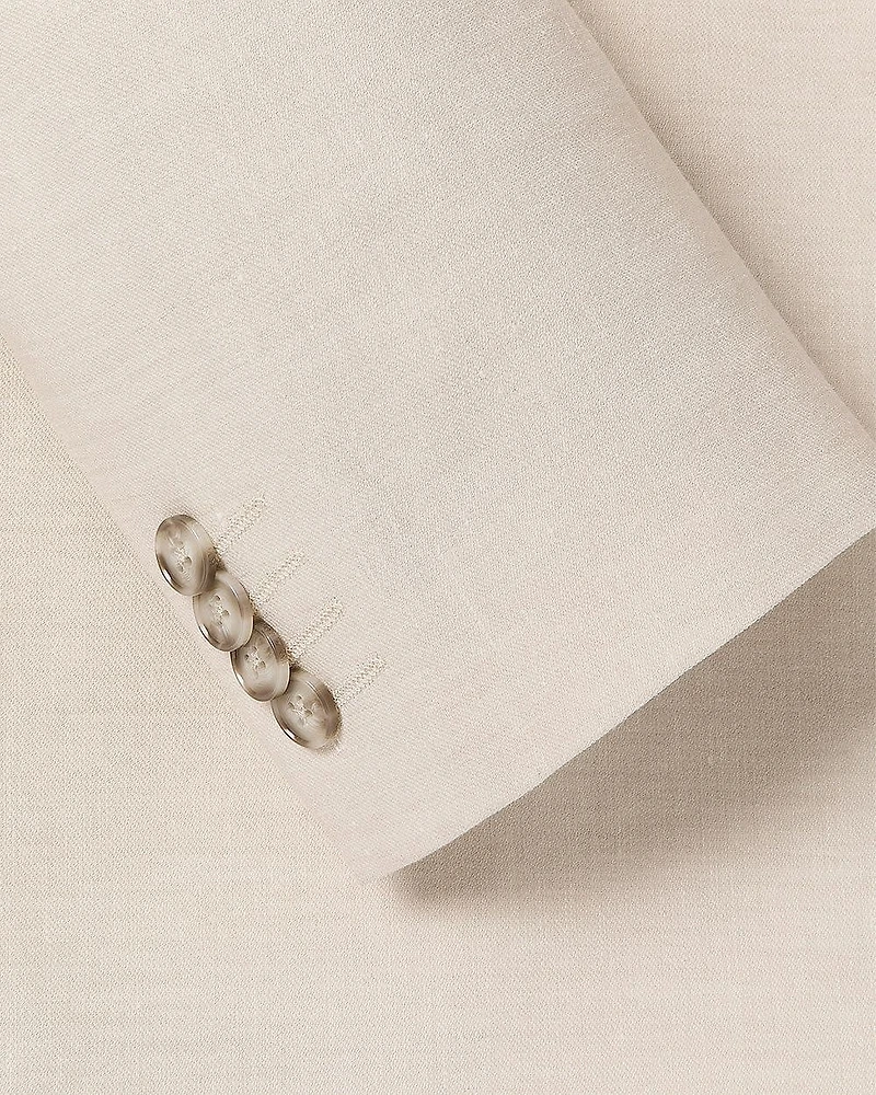 Slim Fit Stretch Linen Blazer