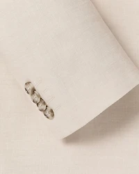 Slim Fit Stretch Linen Blazer