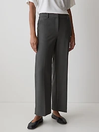 Mid-Rise Wide-Leg Heavy Twill Pant