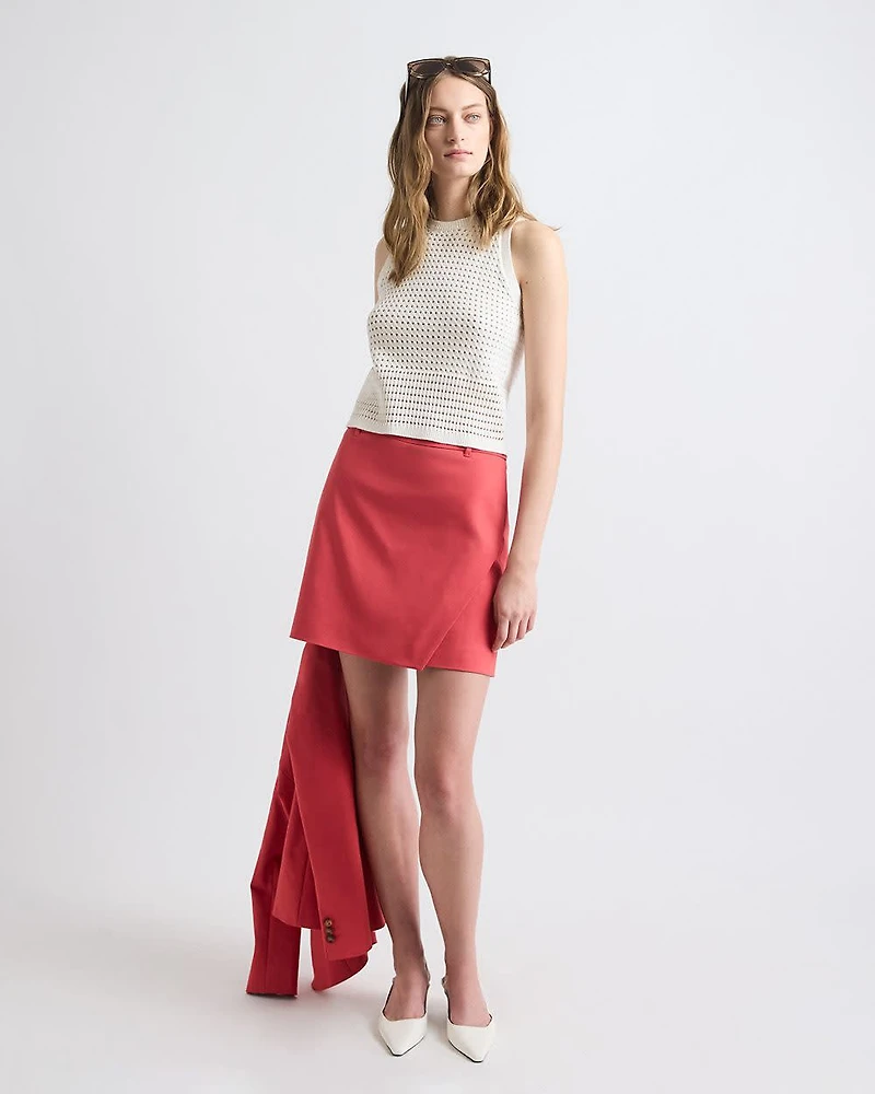 Sleeveless Short Crochet Sweater