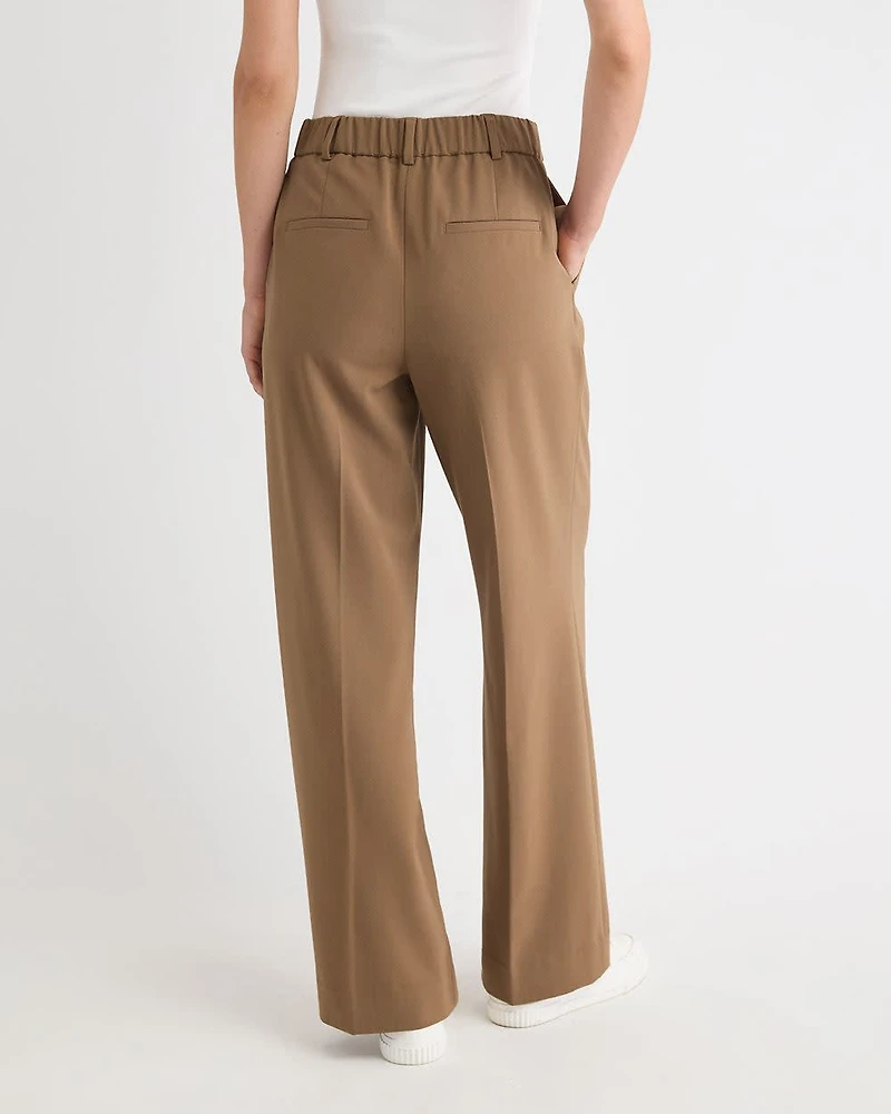 Pantalon à Taille Haute et Jambe Large