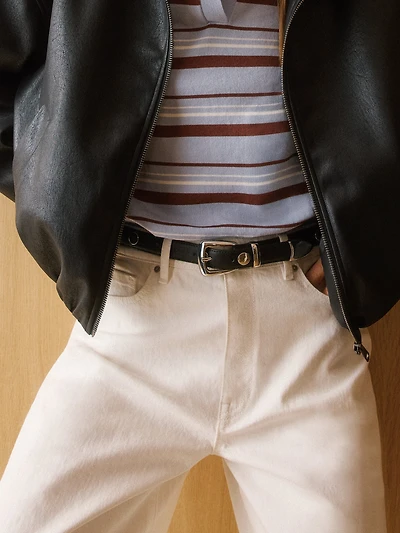 Ceinture Cloutée en Cuir