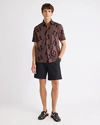 Short-Sleeve Shirt with Embroidered Details