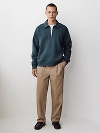 Polo à Demi-Zip et Manches Longues
