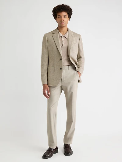 Slim-Fit Herringbone Blazer