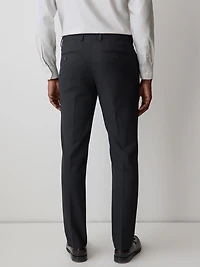 Pantalon de Complet à Coupe Étroite en Tissu Technique