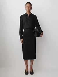 Pencil Midi Skirt