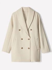 Manteau en Sergé à Boutonnage Double