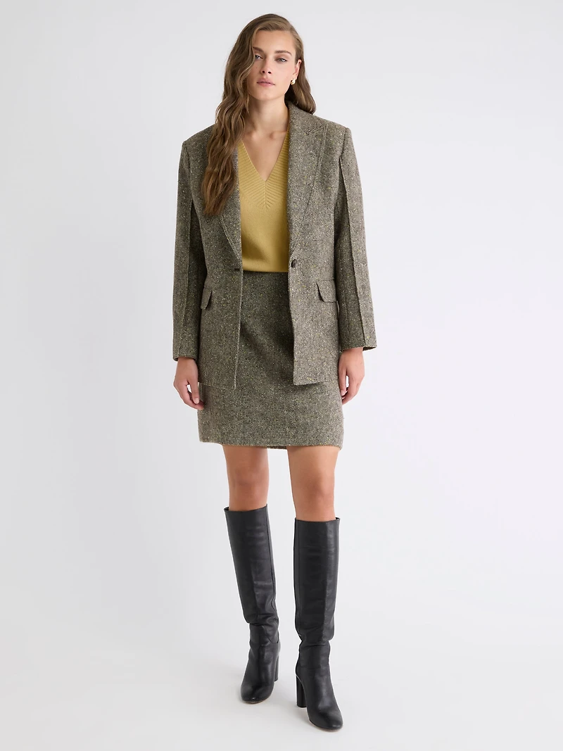 Pull Laine Mérinos à Manches Longues et Col V