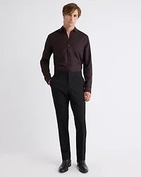 Slim-Fit Solid Cotton Modal Dress Shirt