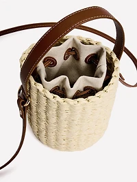 Straw Bucket Bag