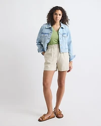 T-Shirt Classique à Manches Courtes et Col V