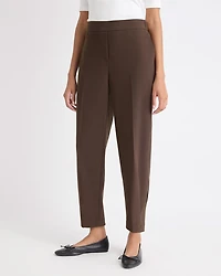 Pantalon Jogger Fluide à Taille Mi-Haute et Jambe Fuselée