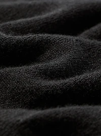 Short-Sleeve Mock-Neck Merino-Wool Sweater