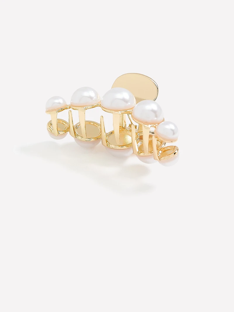 Pince à Cheveux en Métal avec Perles