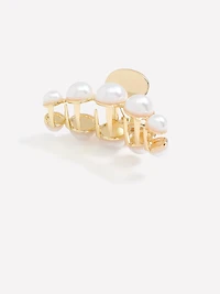 Pince à Cheveux en Métal avec Perles