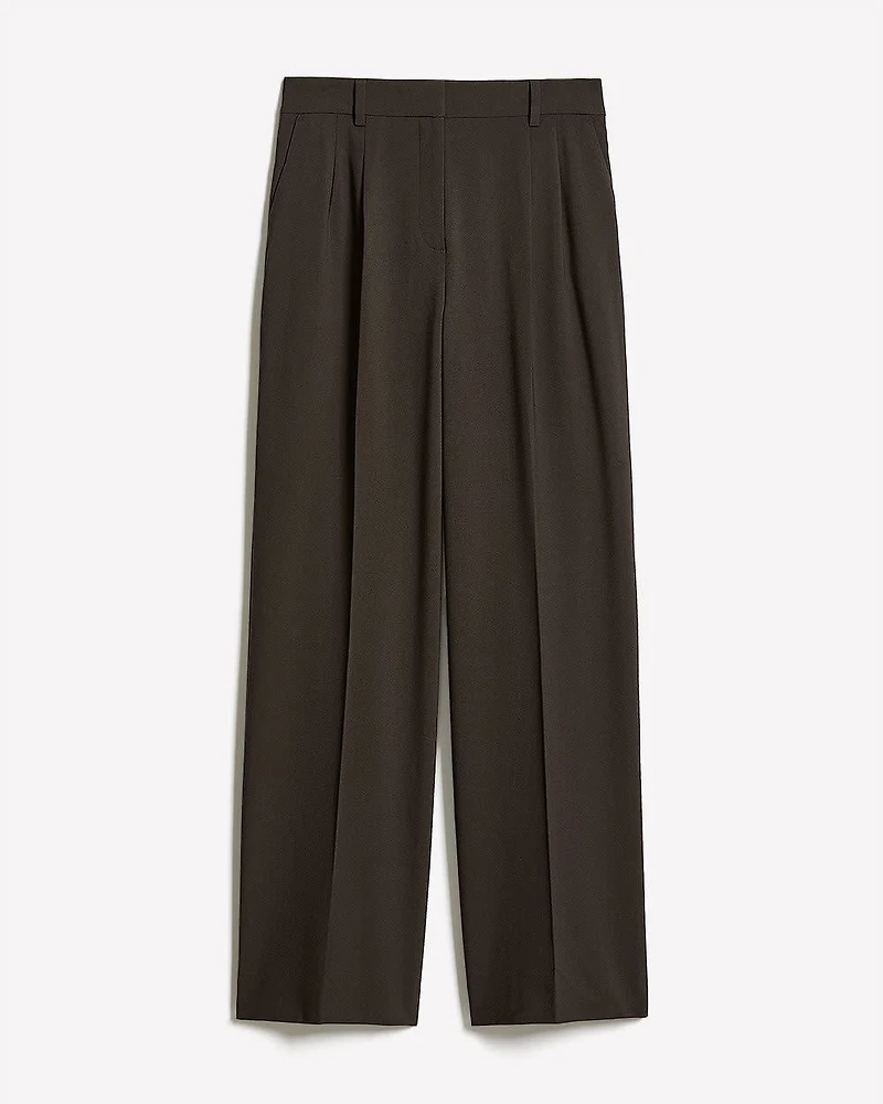 Pantalon à Taille Haute et Jambe Large