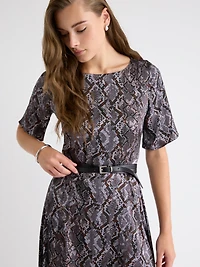 Double-Wrap Skinny Leather Belt