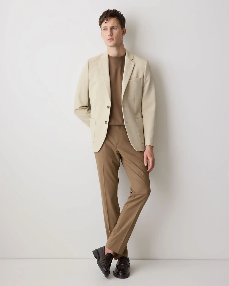 Slim Fit Knit Blazer