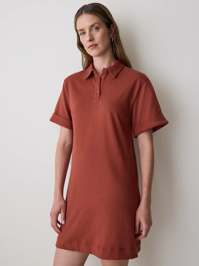 Robe Polo à Manches Courtes