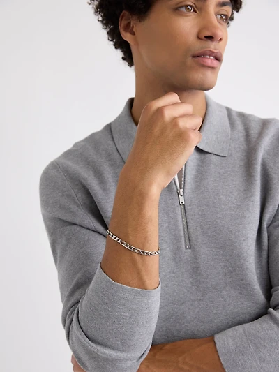 Bracelet Figaro en Acier Inoxydable