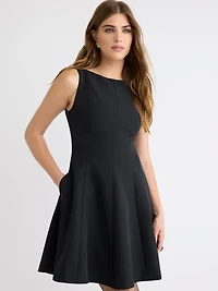 Sleeveless Mini Dress with Open Back