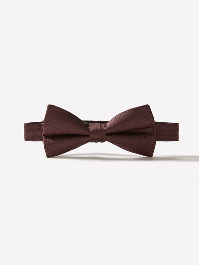 Solid Burgundy Bow Tie