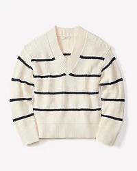 Long-Sleeve V-Neck Sweater