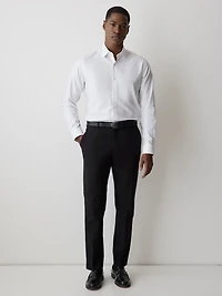 Chemise Habillée Style Tricot à Coupe Étroite