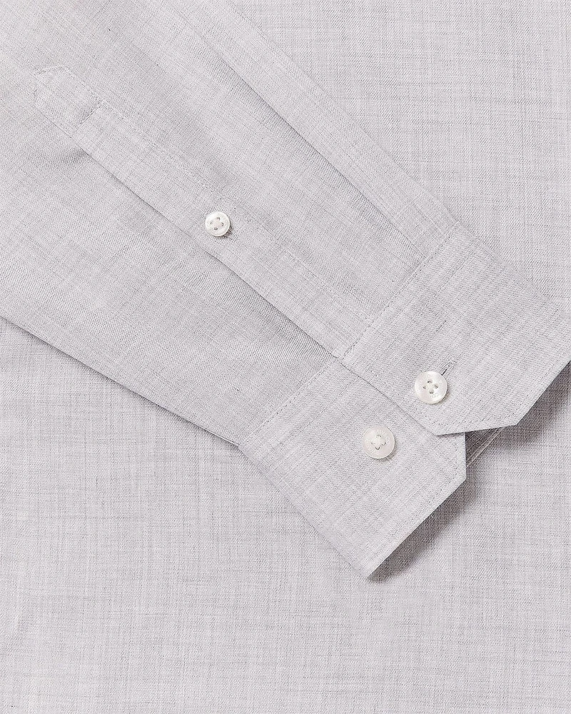 Tailored-Fit Heather Dress Shirt