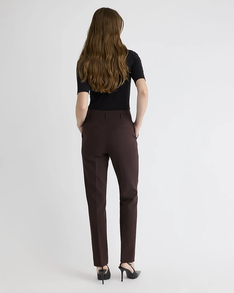 High-Rise Long Slim-Leg Pant