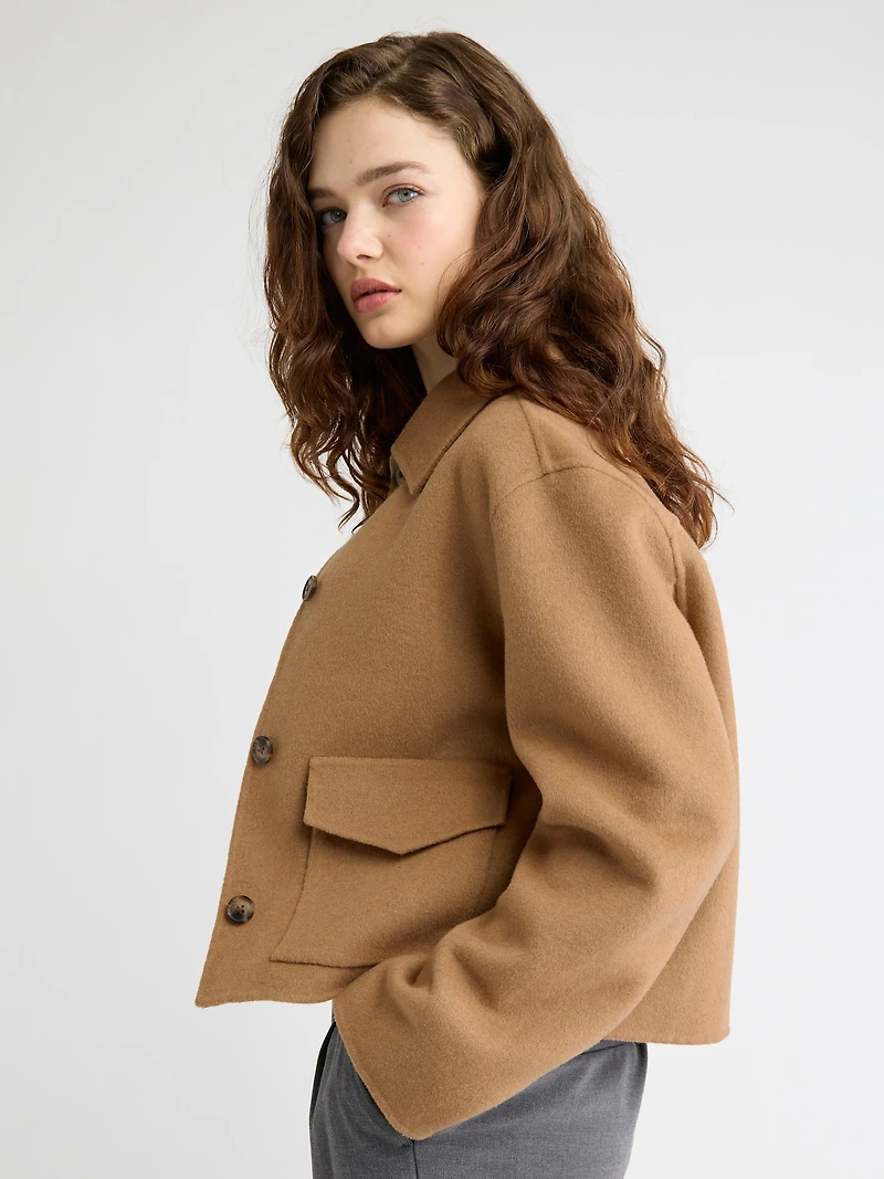 Veste de Corvée Double-Face en Laine