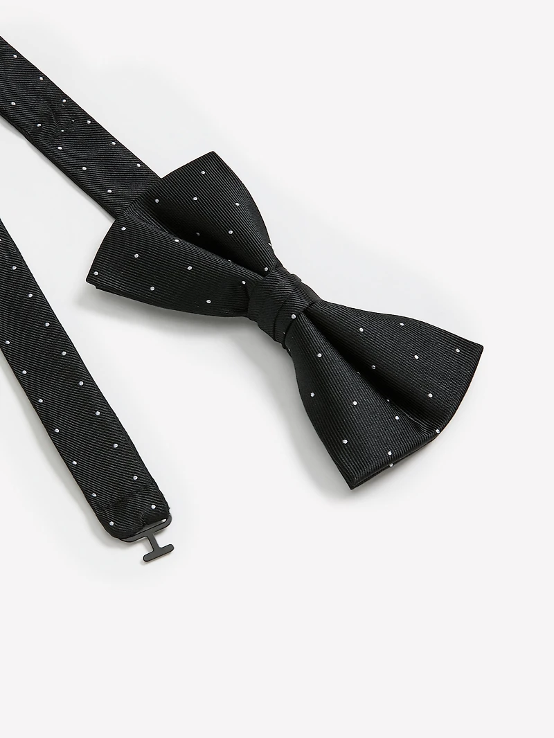 Nœud Papillon Noir à Pois