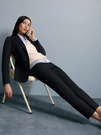 Pantalon Indispensable Signature Cheville à Jambe Étroite et Taille Mi-Haute