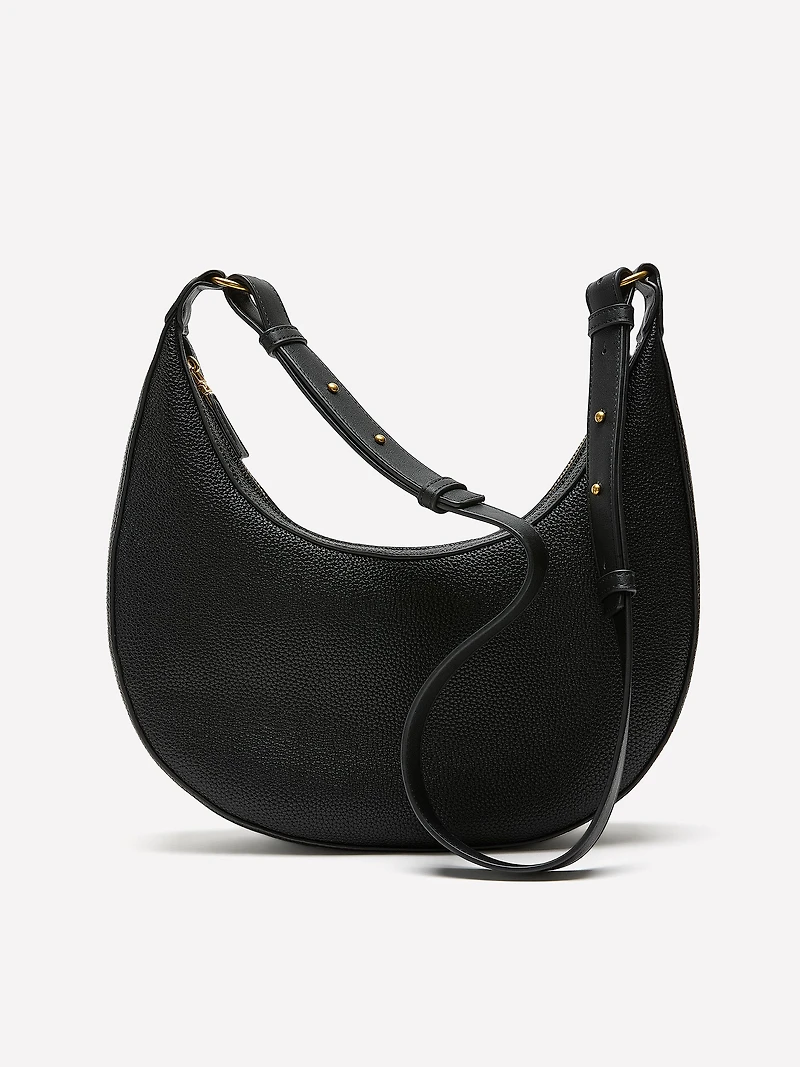 Sac Croissant à Bandoulière en Faux Cuir