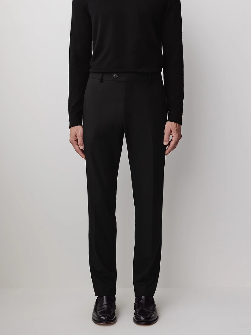 Slim-Leg Wool-Blend Pant