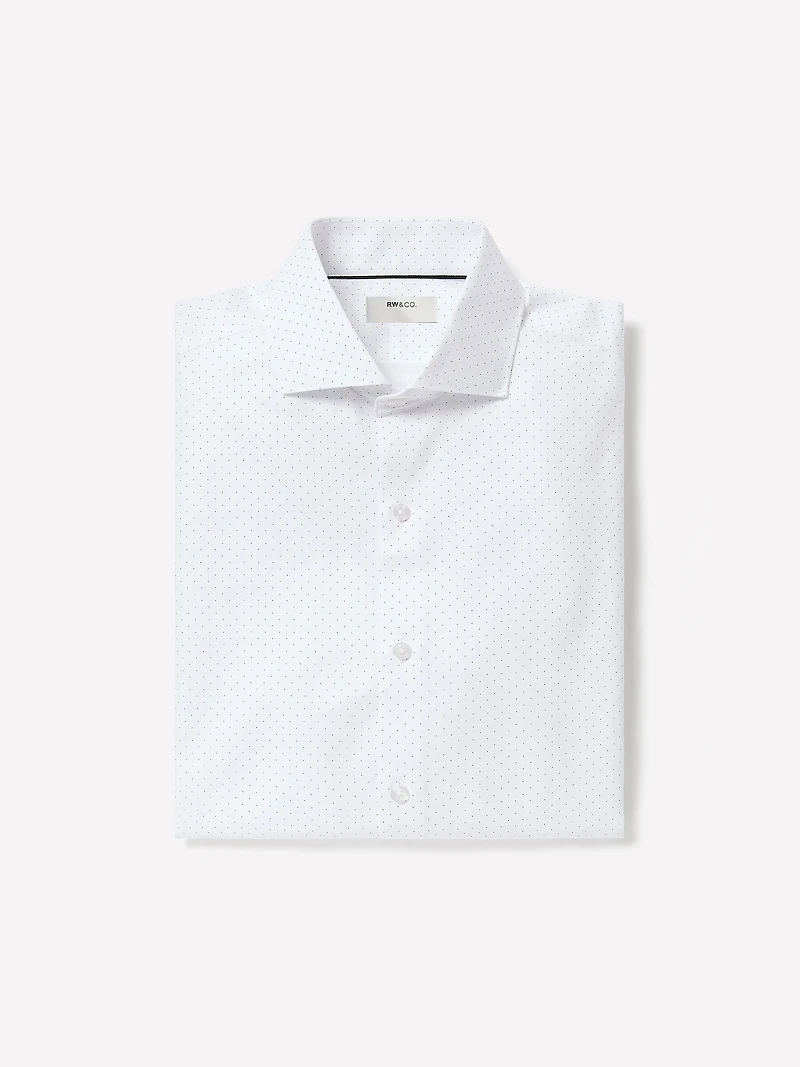 Chemise Habillée à Coupe Régulière Pois