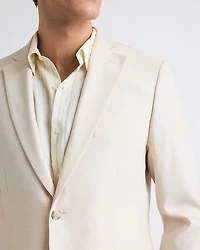 Slim Fit Stretch Linen Blazer