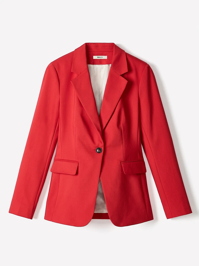 Limitless One-Button Fitted Blazer