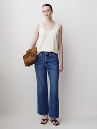 U-Neck Luxe Crepe Cami