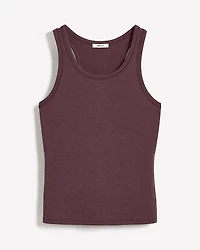 Crew-Neck Racerback Fitted Tank